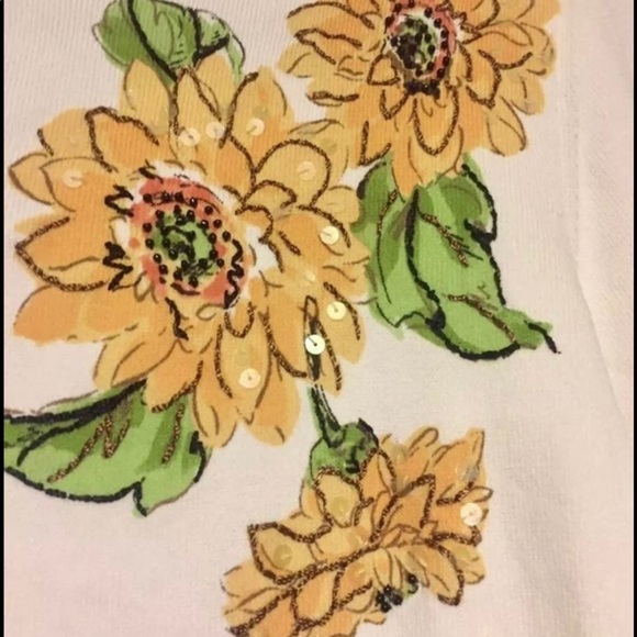 Vintage Alfred dunner sunflower and dragonfly cardigan - Picture 6 of 6